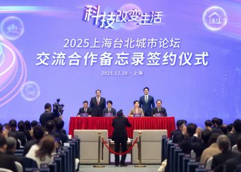 蔣萬安赴上海臺北城市論壇　簽署交流合作備忘錄