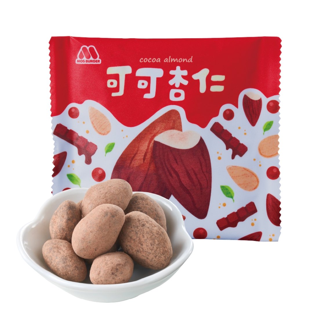 摩斯漢堡 風味杏仁腰果系列 可可杏仁
