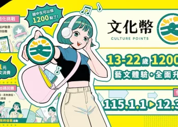 1,200點文化幣開領　台中青年全年高CP值看展追劇場