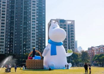 幸福蜜馬來台中？　全世界最大姆明(Moomin)現身話題爆棚！