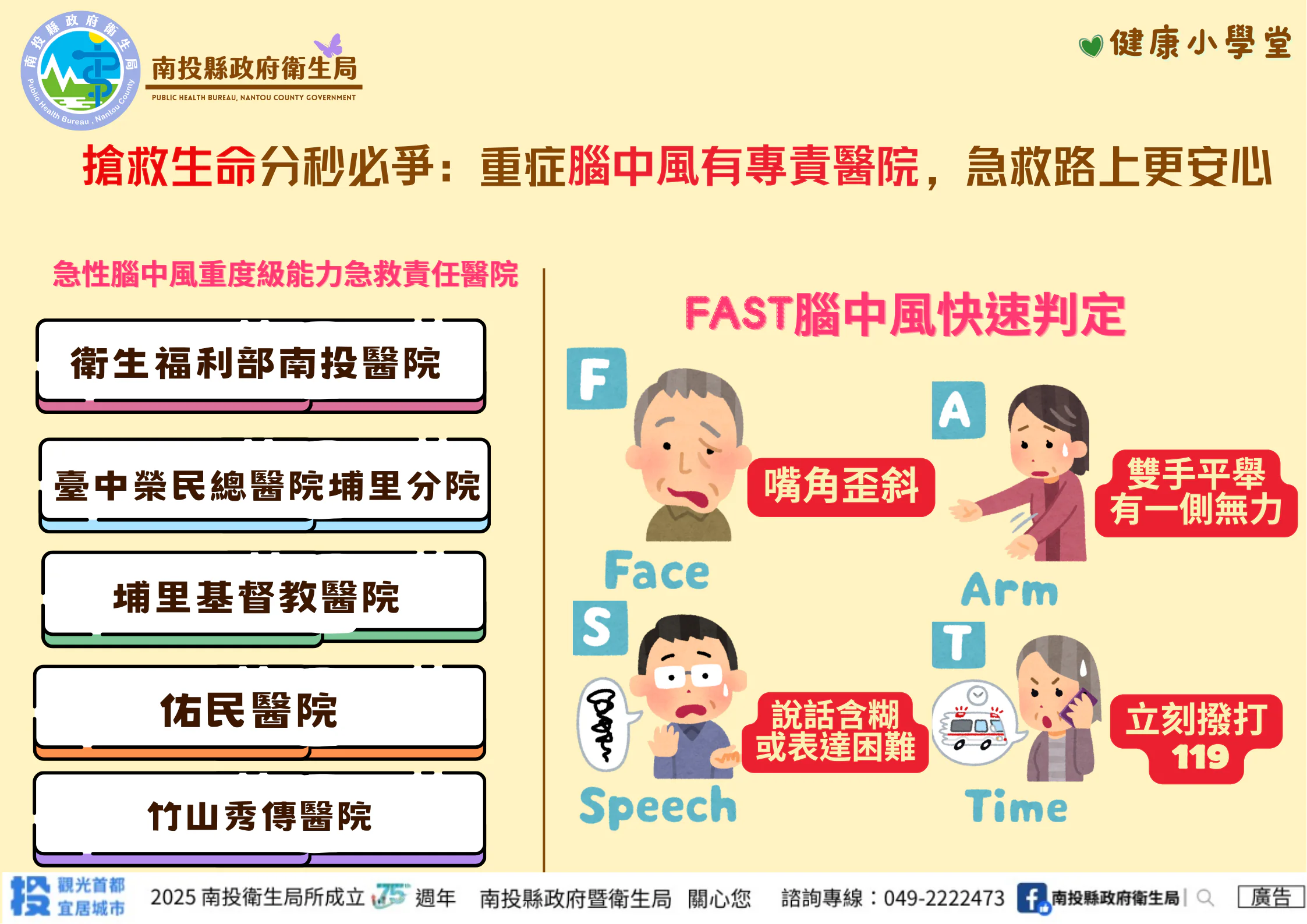 搶救生命分秒必爭　重症中風有專責醫院　急救路上更安心