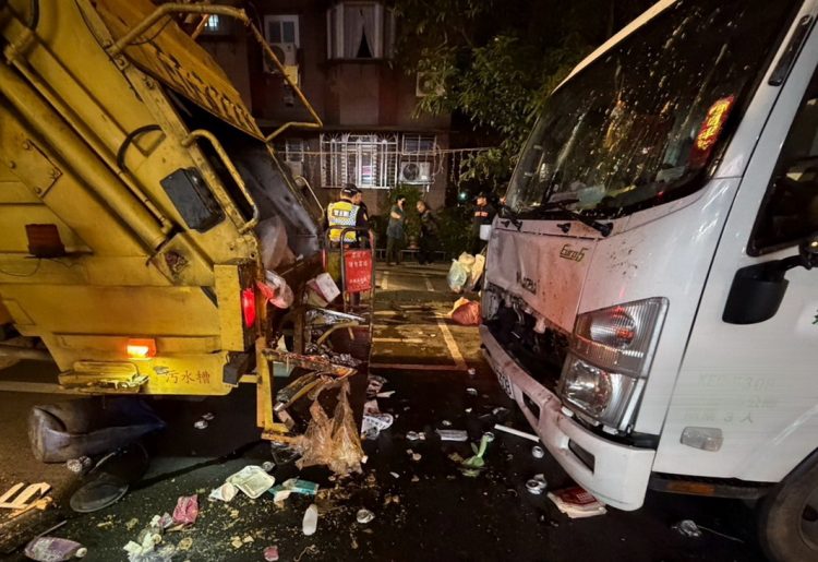 ▲駕駛突發不適肇禍　桃園垃圾收運車禍奪1命。