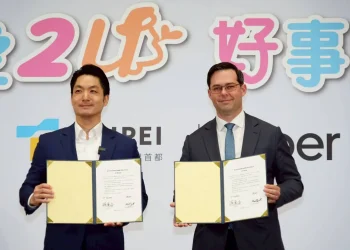 Uber加入好孕專車服務　蔣萬安：已服務逾3萬孕婦、趟次將破百萬