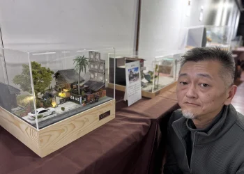 蕭如松藝術園區展出光陰的縮景用模型看台灣