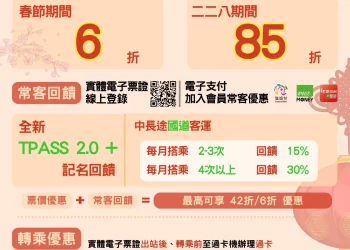 春節連假搭乘公共運輸、幸福巴士優惠