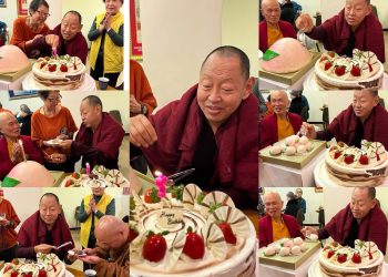 阿彌陀佛聖誕同日　敏林堪千仁波切以放生祈願眾生離苦