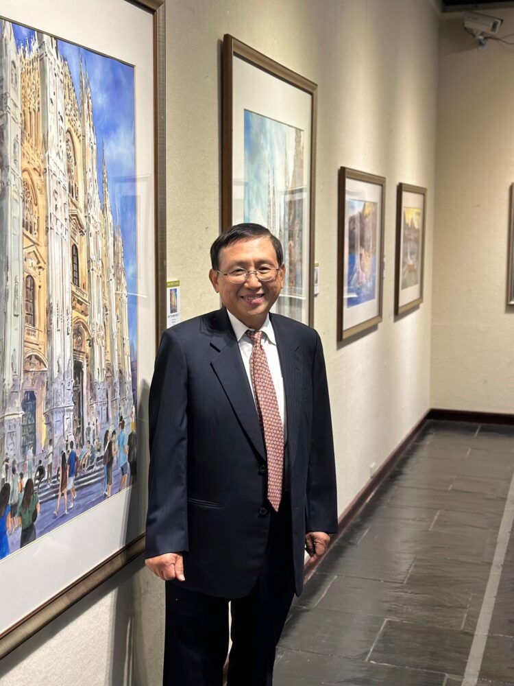 郭綜合醫院總裁郭宗正，將於2月28日至3月18日於臺中市大墩文化中心展出《郭宗正水彩創作展》。（圖／郭綜合醫院提供）