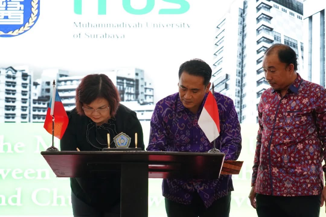 中華醫大與印尼穆罕默德大學簽署合作備忘錄跨國專業人才培育及學術交流