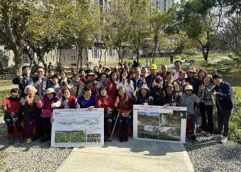 太平麗園公園「花之道」提前開放使用！　建設局長：為市民獻上綠意新春禮物