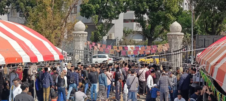 齋月首場主麻＋春節連假　１５００名穆斯林湧進台中清真寺禮拜