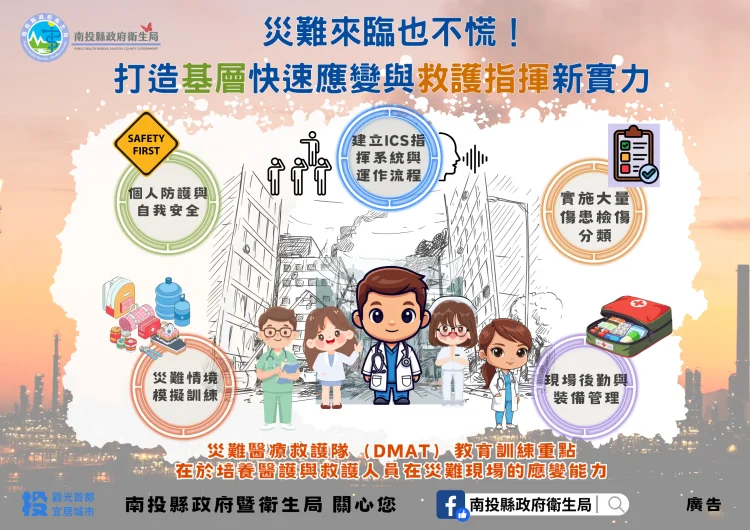 災難來臨也不慌！投縣府衛生局打造基層快速應變與救護指揮新實力