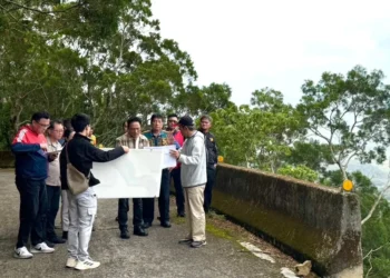 原民會主委曾智勇Ljaucu.Zingrur 會勘屏東縣牡丹鄉災害復建與基礎建設推動進度