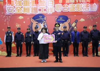 黃敏惠慰勞春節執勤團隊　嘉市警啟動15天安全維護暨擴大臨檢