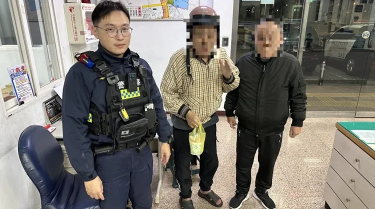老翁寒夜中瑟瑟發抖　嘉市後湖暖警助返家
