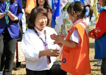 嘉市童軍團新春團拜 黃敏惠祝賀馬力全開 期盼深化品格教育與國際視野