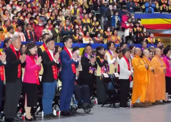 佛光山開山60週年　蔣萬安祝願臺灣平安順利