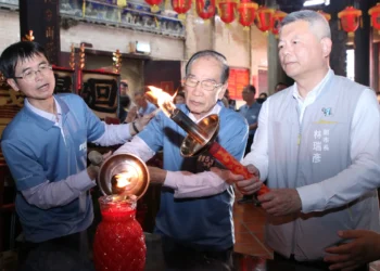 嘉義市運動會聖火引燃典禮　城隍廟祈福揭開序幕