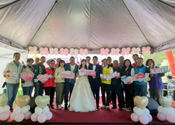 竹山下坪吊橋三月雪 見證150組愛侶幸福時刻