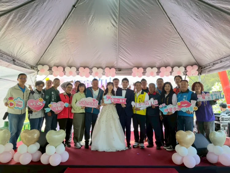 竹山下坪吊橋三月雪　見證150組愛侶幸福時刻