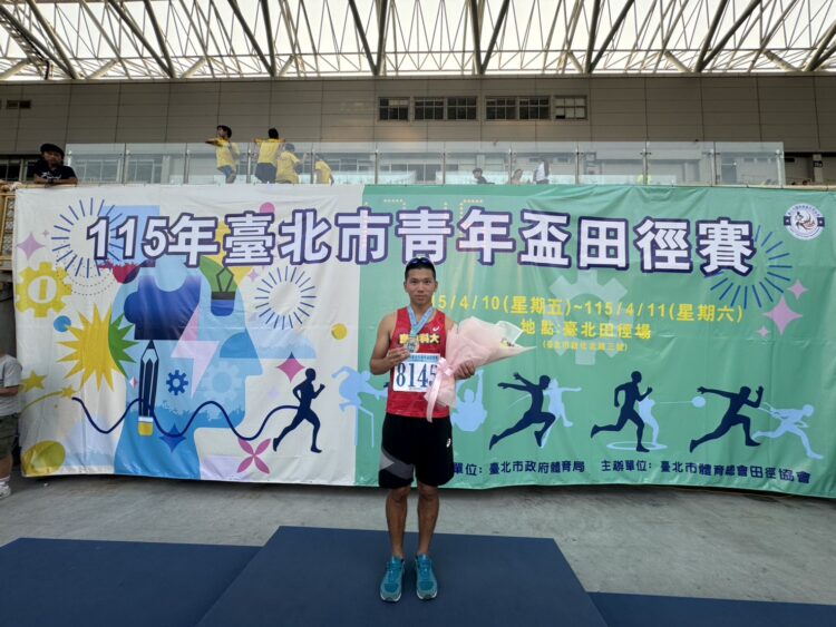 「最速國中生」傳奇延續，崑山科大魏浩倫飆10.59秒奪青年盃冠軍。（圖／崑山科大提供）