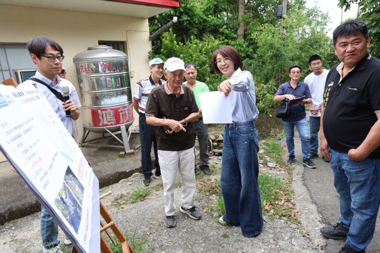 中寮鄉15處農水路急需改善　許縣長會勘核撥2,297萬9千餘元改善