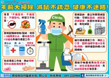 三不原則，讓空間只屬於你　不「鼠」於牠！ 5要6不！預防新型A型流感