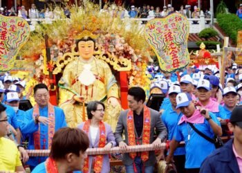 蔣萬安出席母娘文化季起駕儀式　肯定宗教盛事安定社會人心