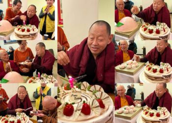 阿彌陀佛聖誕同日　敏林堪千仁波切以放生祈願眾生離苦