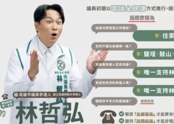 林哲弘推台語＋國語電話民調教學短片　AI配音上陣，教你接電話不慌張