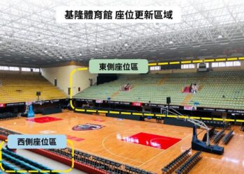 基隆市立體育館啟動整建工程　更新2,278席座椅打造現代化觀賽空間