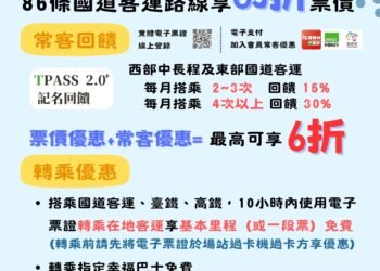 勞動節連假　搭乘公共運輸、幸福巴士優惠