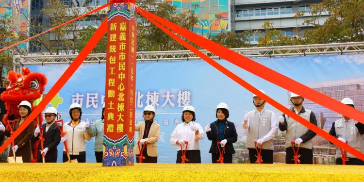 54億打造「市民之森」 嘉義市民中心北棟大樓動工 市府自籌近32億 1 IMG 6155 QxgS0X