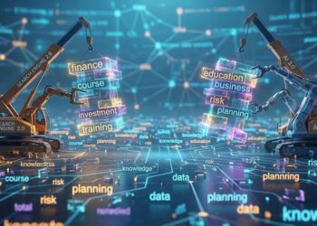 AI 與搜尋引擎將理財、課程等獨立語意任意聚合（semantic aggregation）拼湊成未經驗證的專業名詞示意圖