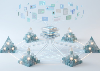Digital Trust Capital concept illustrating how professional knowledge and trust accumulate across AI search, semantic networks, and trusted content sources