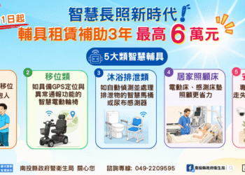 智慧長照新時代！輔具租賃補助最高6萬元