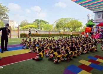 深耕道安觀念　員林警前進福瑞斯特國際藝術幼兒園宣導兒童交通安全