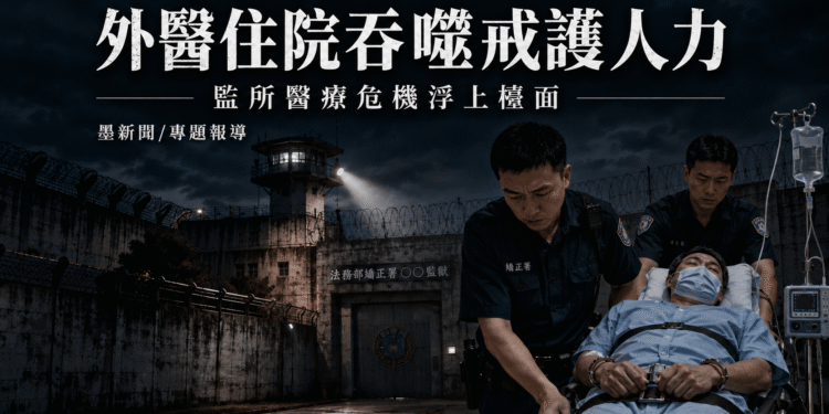 受刑人外醫住院形成戒護人力黑洞 監所醫療危機浮上檯面 1 7876FEDA 0FFD 40C7 8636 196E0D0FE862