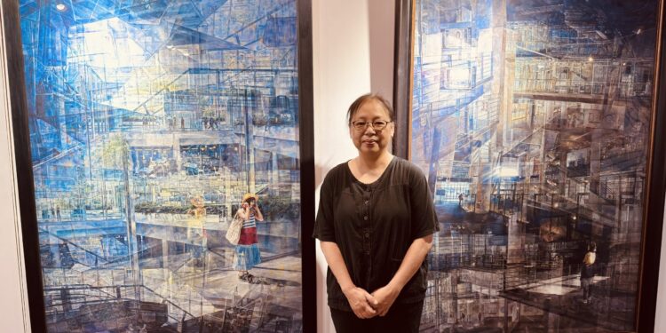 游雯珍疊影水彩畫展在蕭如松藝術園區展出 1 C046032A 565E 493A B76B DF9B68CBED3F scaled 1