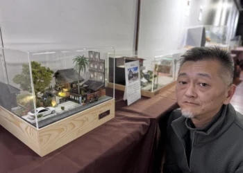 蕭如松藝術園區展出光陰的縮景用模型看台灣