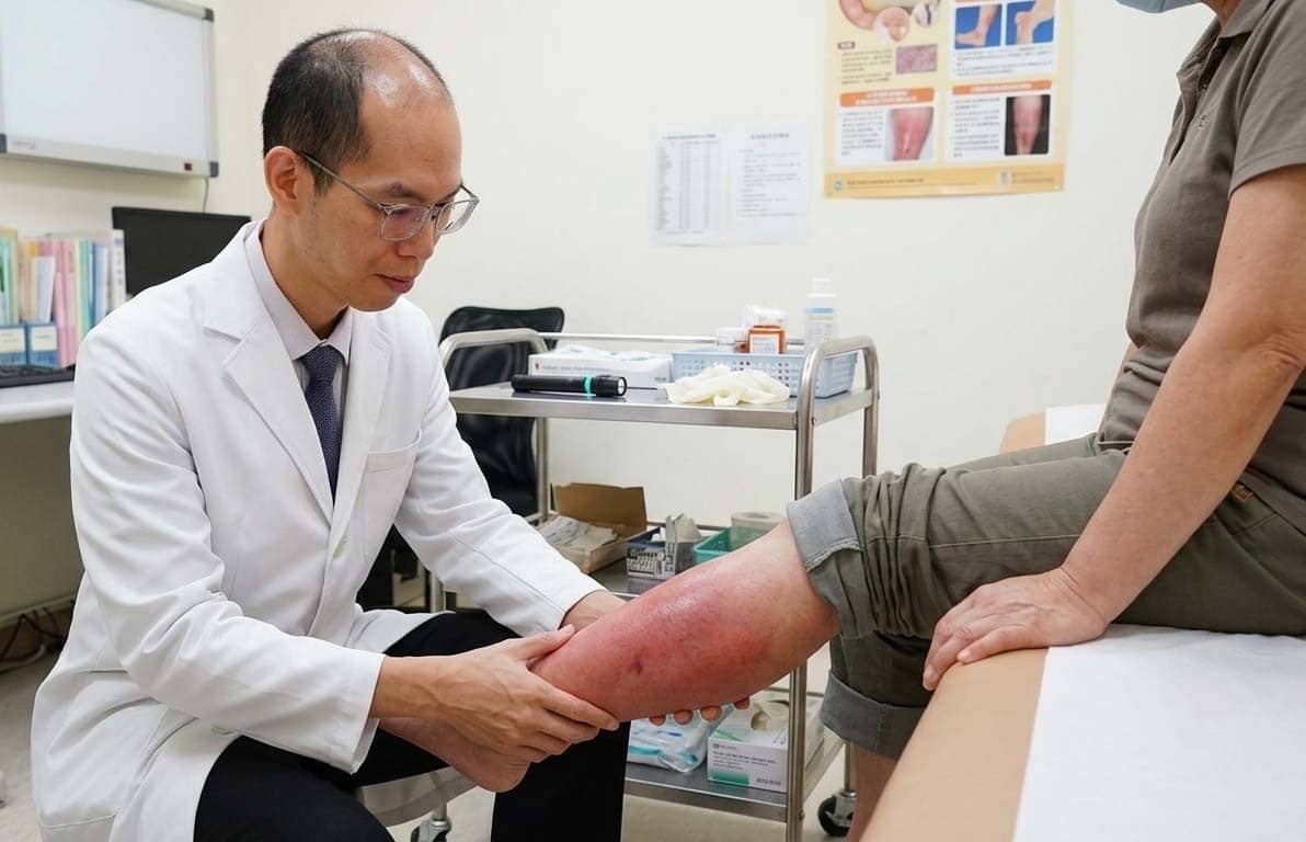 腳癢脫皮不是小事 嘉基提醒慎防蜂窩性組織炎上身 2 IMG 5064