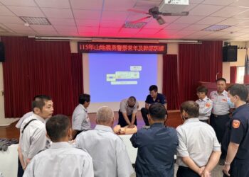 山地義警化身救護尖兵　仁愛分局辦常訓