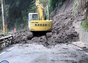 投89線邊坡不穩土石持續流竄　縣府搶修守護安全