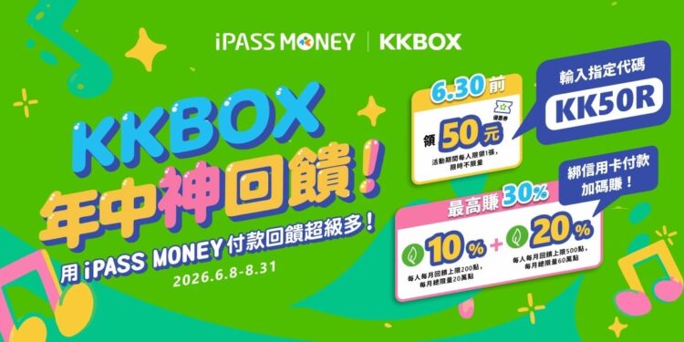 iPASS MONEY歡慶KKBOX上線 攜手推出年中慶優惠 最高享30%回饋 1 IMG 8193