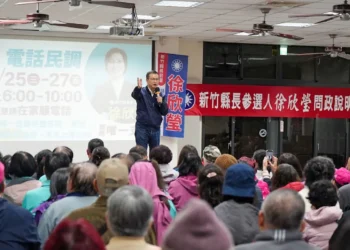 羅智強現身問政說明會　讚徐欣瑩：有情有義的戰友