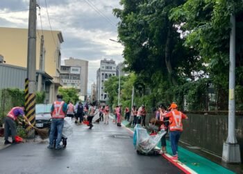 巴威颱風遠離　中市各區公所動員逾500人投入災後復原　迅速排除災情守護市民家園