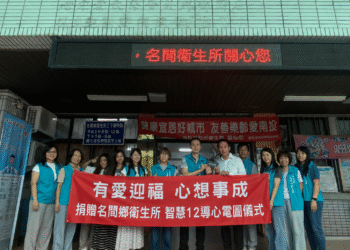 名間鄉衛生所獲贈智慧型十二導程心電圖系統　提升心血管照護量能