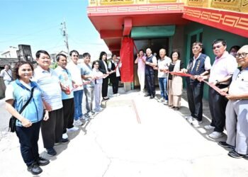 彰化縣第377個社區照顧關懷據點在大城鄉公館村贈揭牌成立