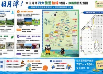 日管處夏季旅展主推四大軸線微型旅遊   限量遊程1元競標　邀民眾低碳暢遊日月潭