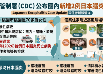 日本腦炎今年首例死亡　7旬婦發病一週不治　住家旁有稻田、豬舍要當心