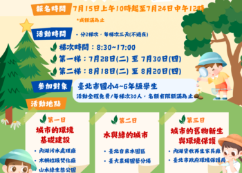 快搶！北市暑假永續營明開放報名　帶孩子當「環保小領袖」